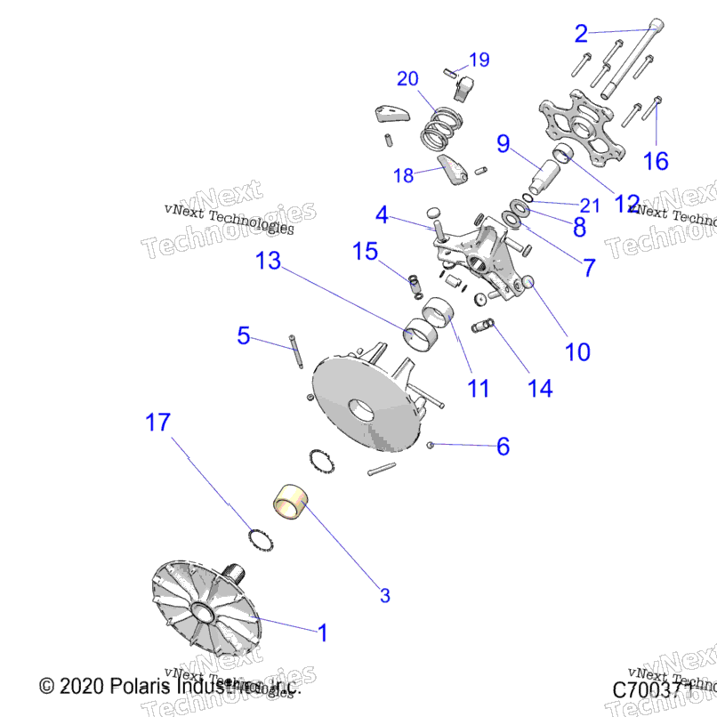 Drive Train, Primary Clutch