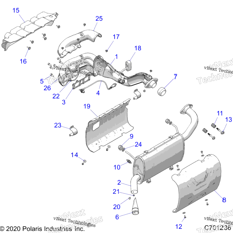 Engine, Exhaust System