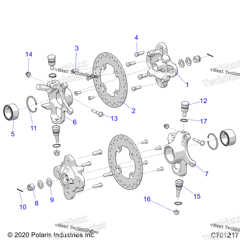 Suspension, Front Hub