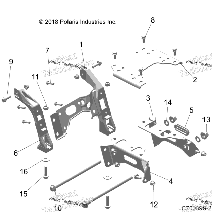 Chassis, Mounting, Front Gearcase