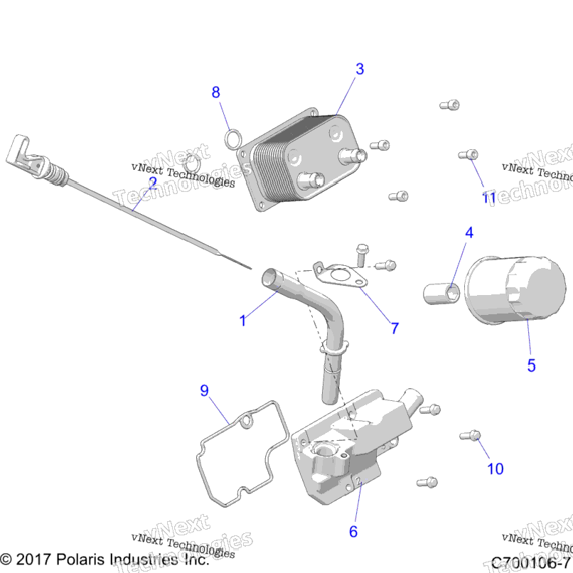 Engine, Dipstick And Oil Filter