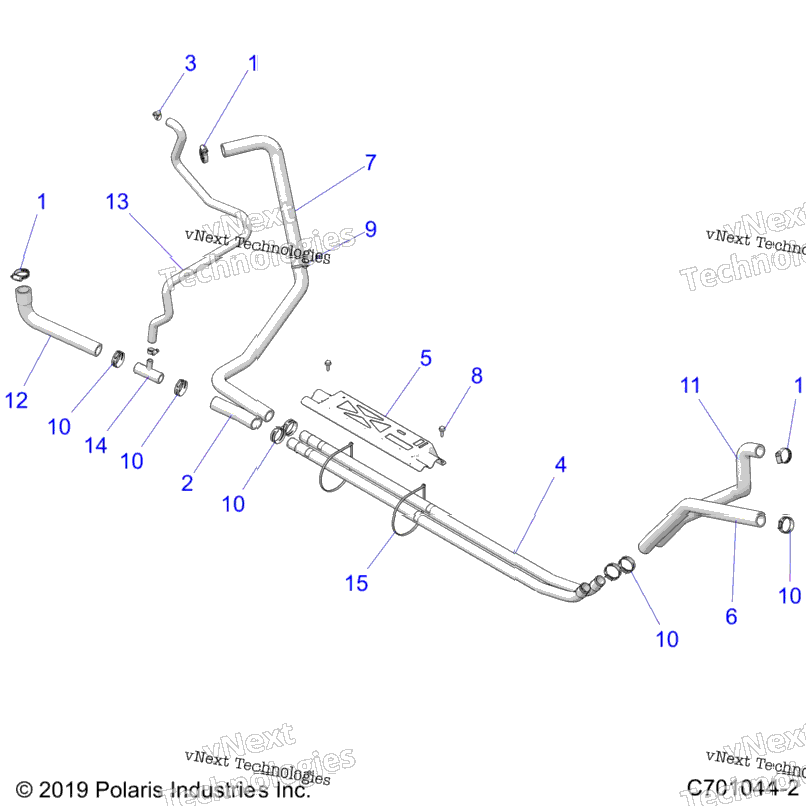 Engine, Cooling Hoses