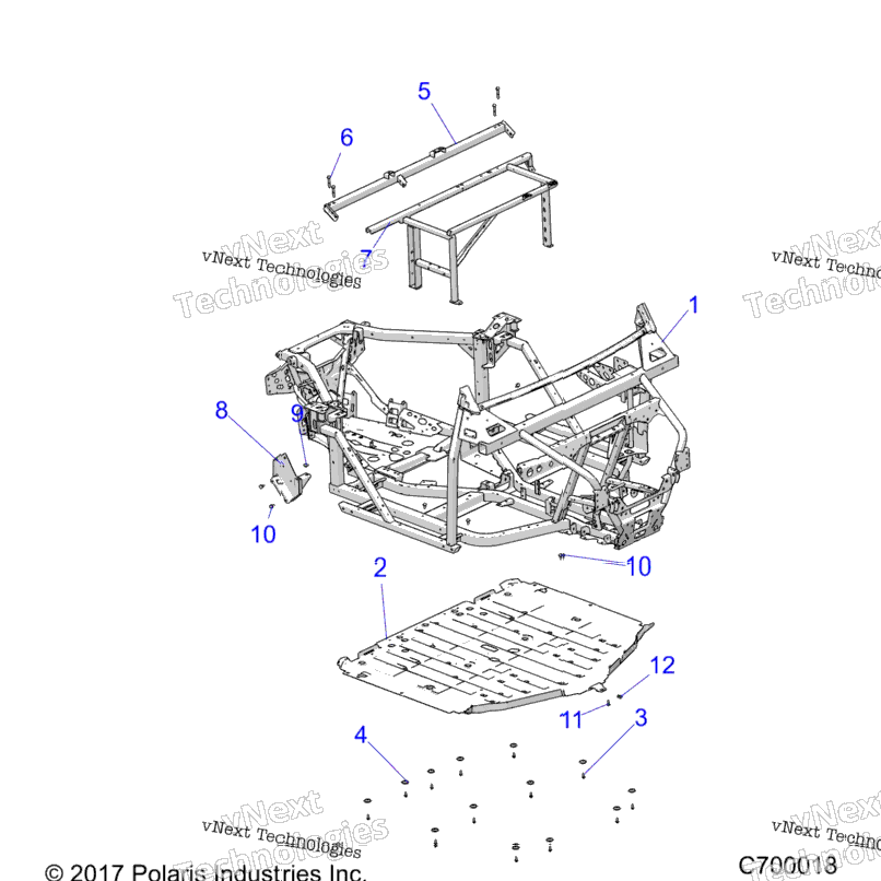 Chassis, Main Frame And Skid Plates