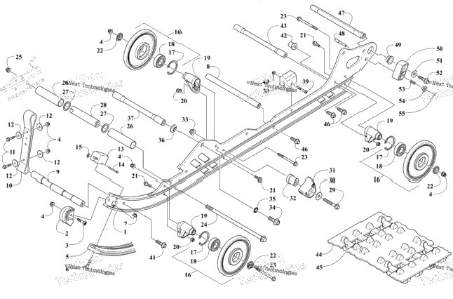 Rear Suspension Rail Assembly