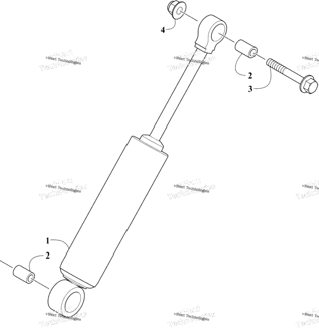 Rear Suspension Rear Arm Shock Absorber