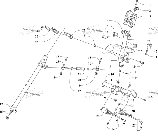 Steering Post Assembly