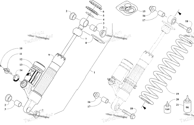 Rear Suspension Rear Arm Shock Absorber