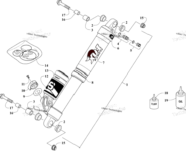 Rear Suspension Rear Arm Shock Absorber