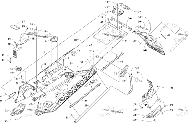 Tunnel And Snowflap Assembly