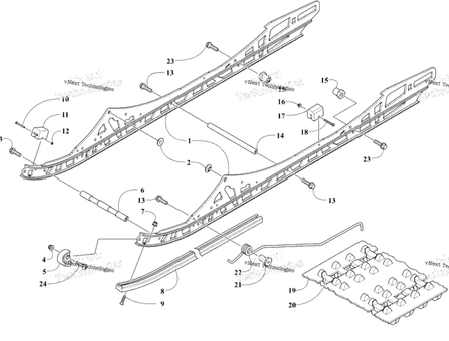 Slide Rail And Track Assembly