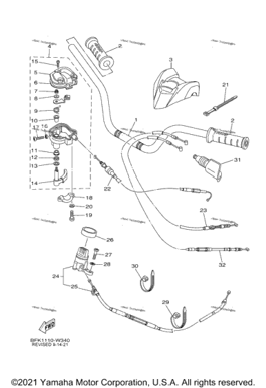 Steering Handle Cable