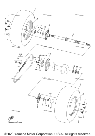 Rear Axle Wheel