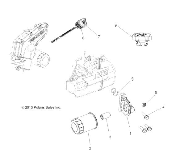 Engine, Oil Filter & Dipstick