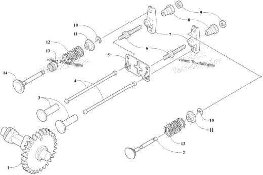 Camshaft And Valve Assembly