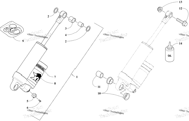 Rear Suspension Rear Arm Shock Absorber