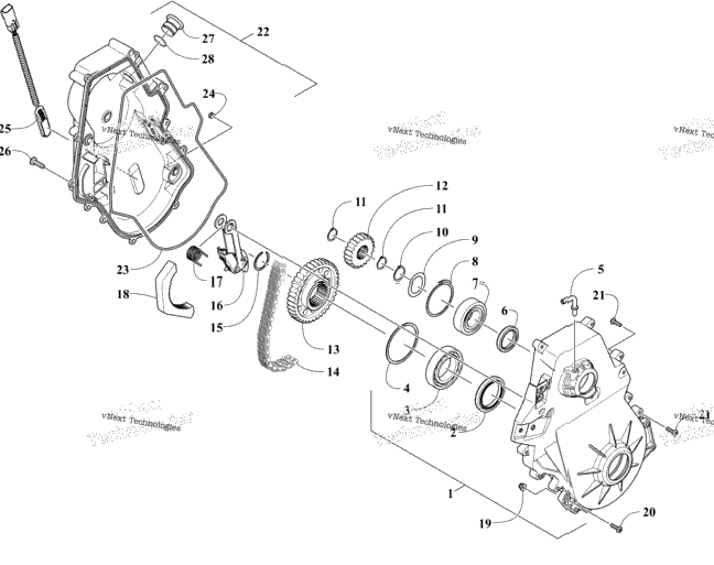 Chain Case Assembly