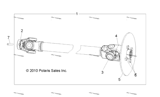 Drive Train, Front Prop Shaft