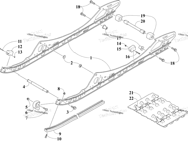 Slide Rail And Track Assembly