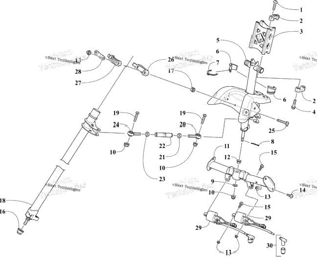 Steering Post Assembly