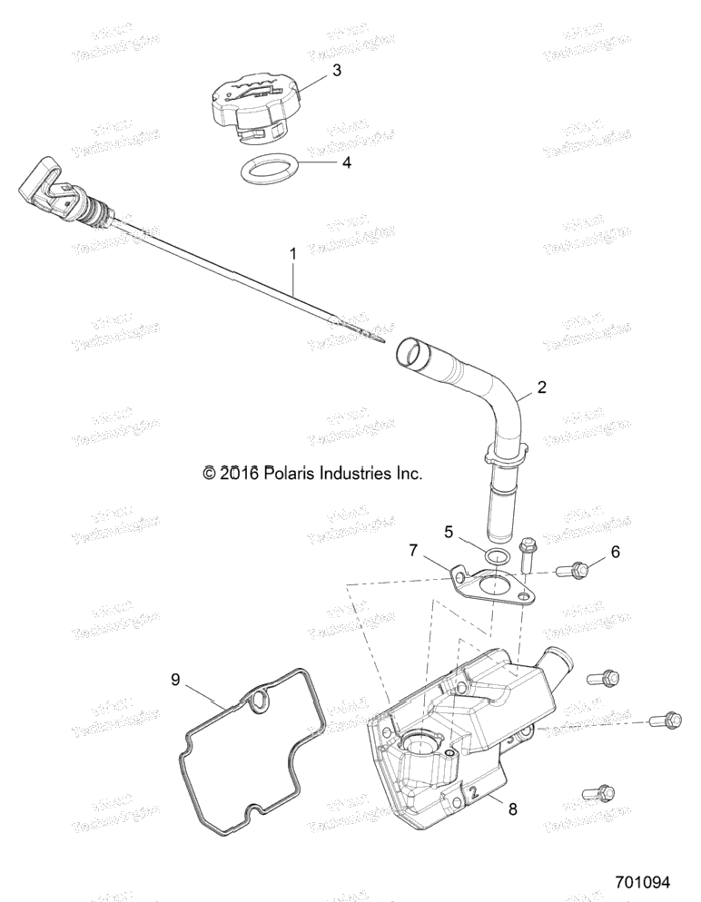 Engine, Oil Dipstick & Breather