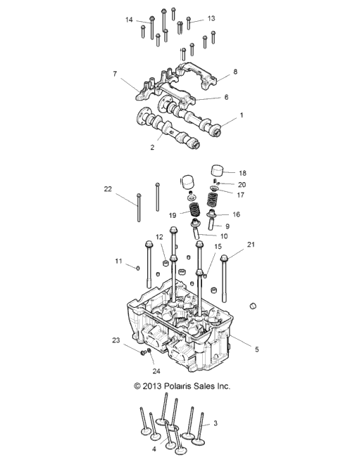 Engine, Cylinder Head And Valves