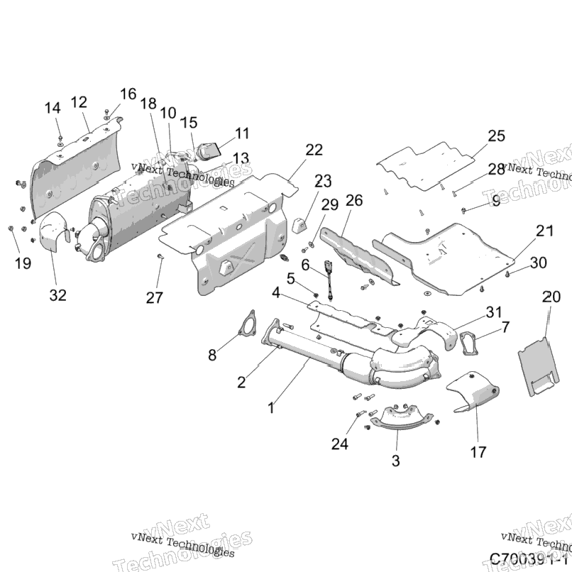 Engine, Exhaust System Z20n4e92alAr