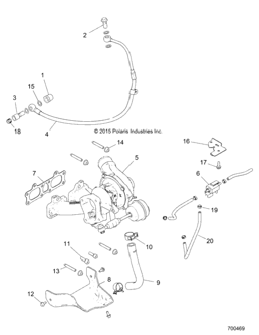 Engine, Turbo Charger Mounting