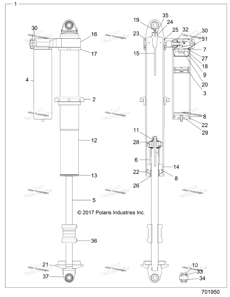 Suspension, Rear Shock Internals