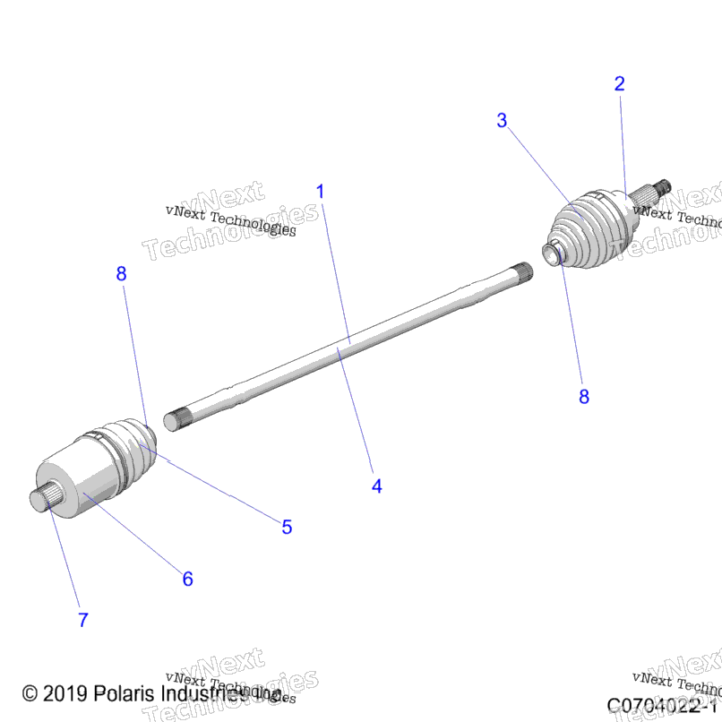 Drive Train, Half Shaft, Front