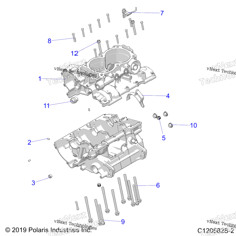 Engine, Crankcase Z20nae92alArBlBrF92alAr