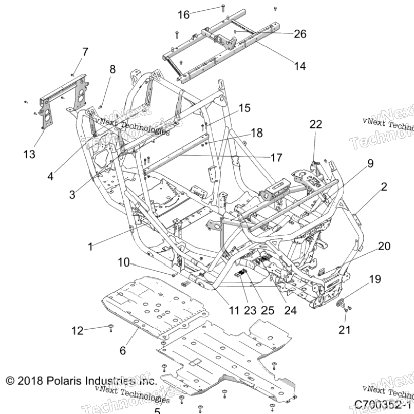 Chassis, Main Frame And Skid Plates