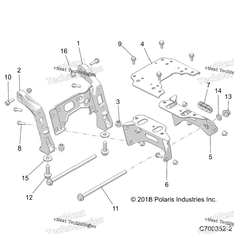 Chassis, Mounting, Front Gearcase