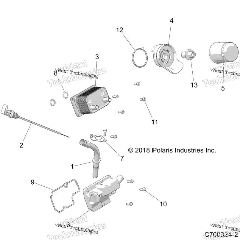 Engine, Dipstick And Oil Filter