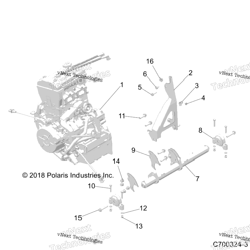 Engine, Mounting