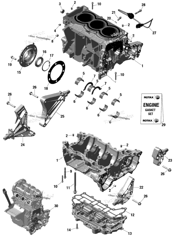 Rotax - Crankcase  Built From Sept 29 2020