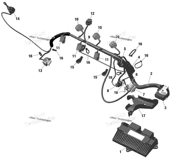 Rotax - Engine Harness And Electronic Module - Gti  Built From Sept 29 2020