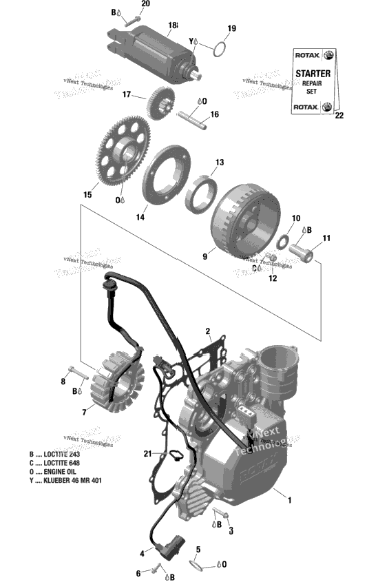 Rotax - Magneto And Electric Starter - 903  Built Up To Sept 28 2020