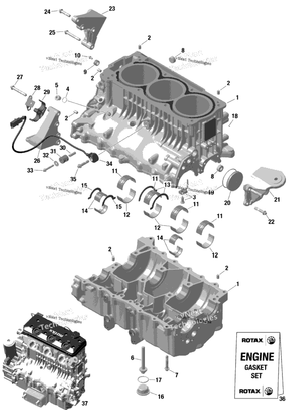 Rotax - Crankcase