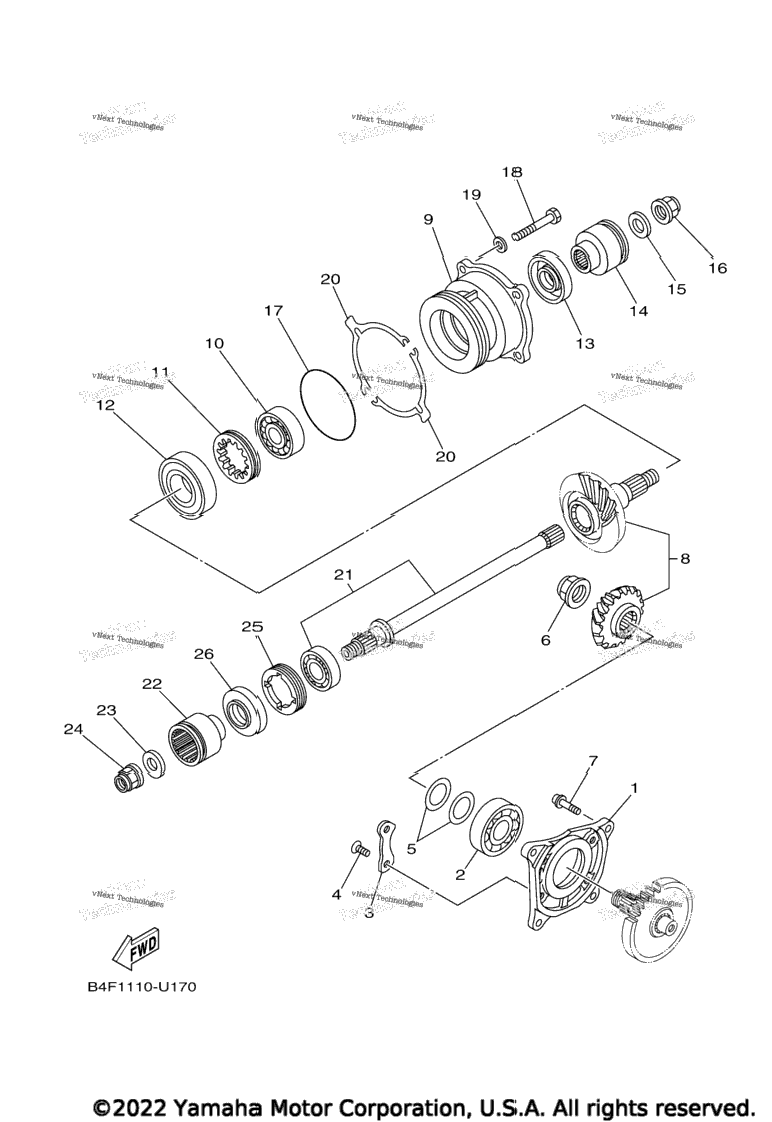 Middle Drive Gear