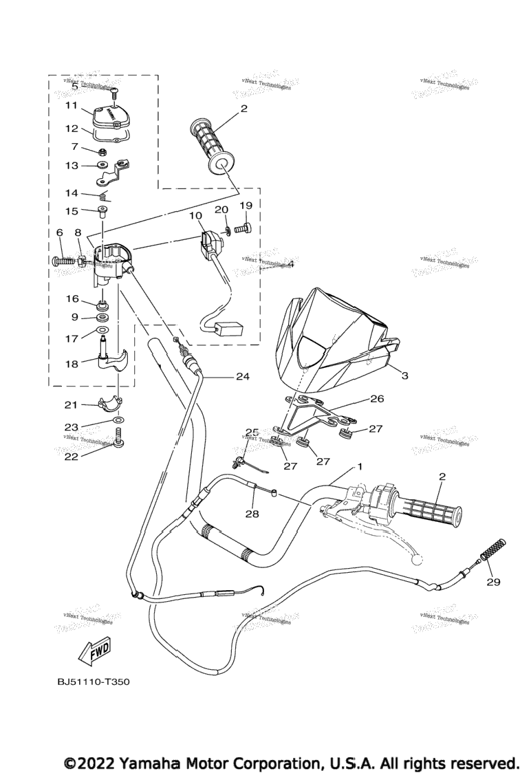 Steering Handle & Cable