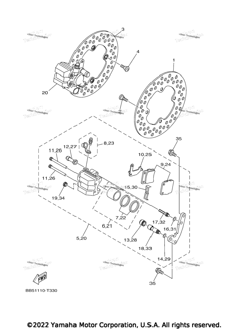 Front Brake Caliper