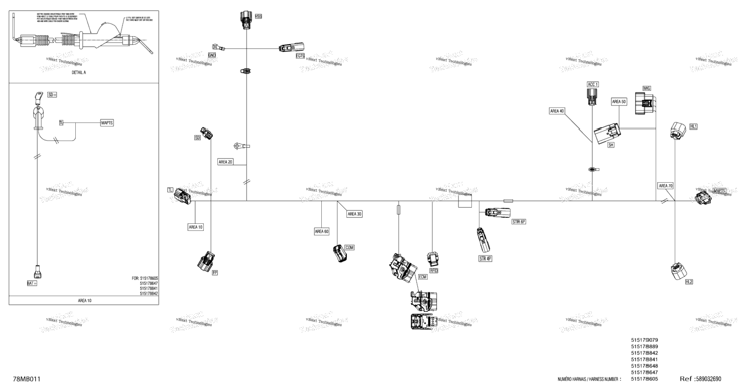 Electric - Main Harness - 515178841 - Vip Hi-End Gauge