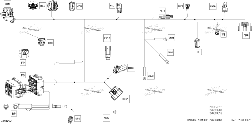 Electric - Main Harness - 278004081