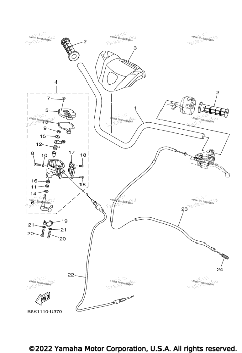 Steering Handle & Cable