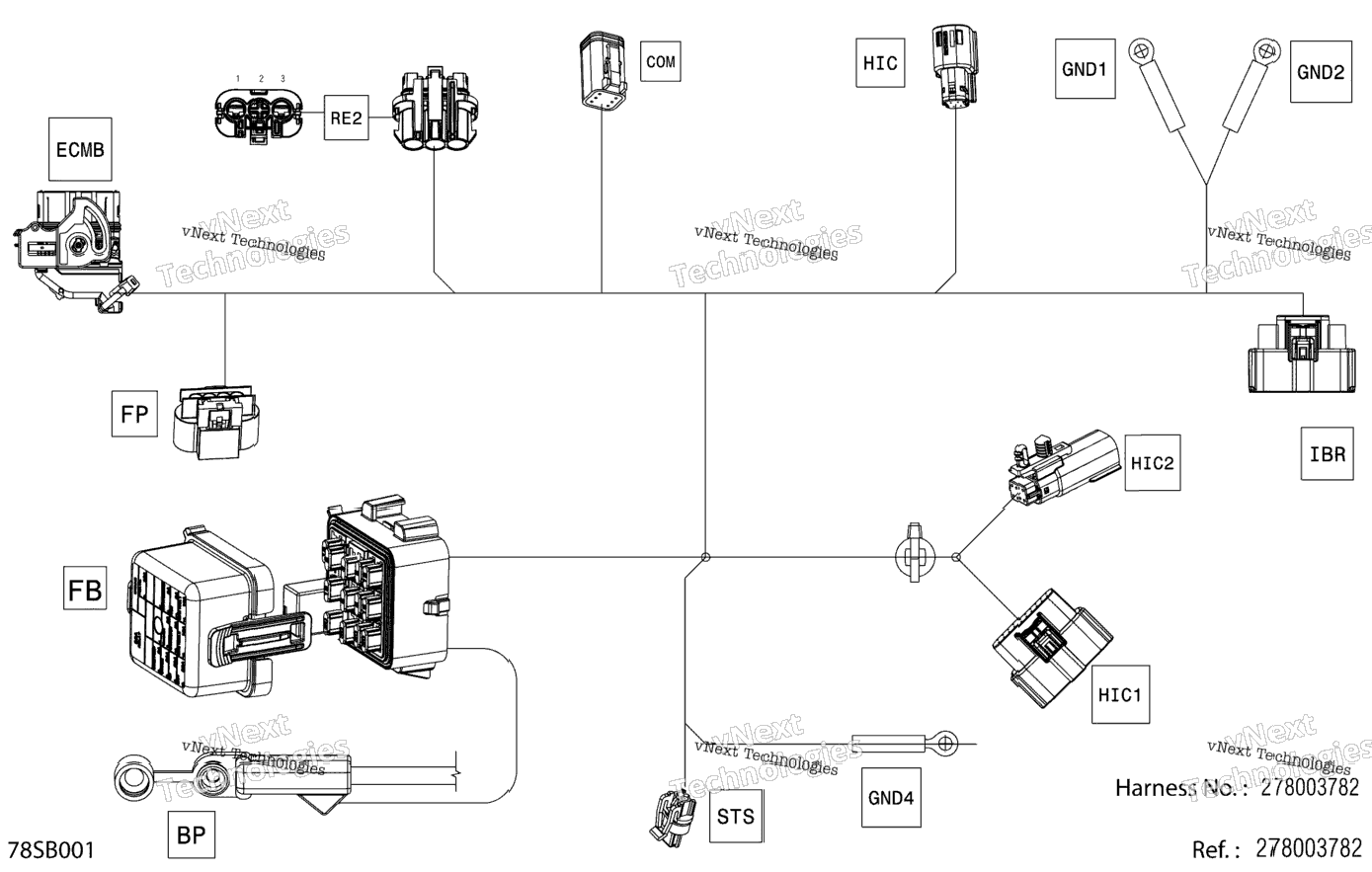 Electric - Main Harness - 278003782