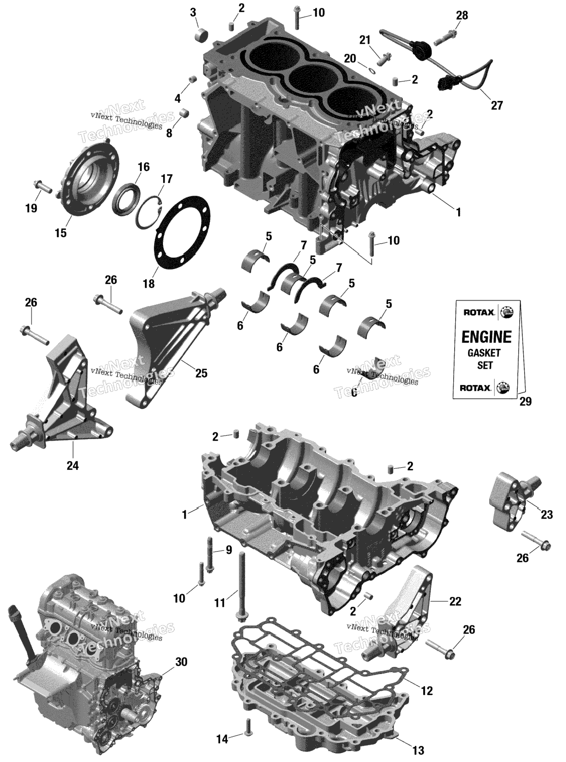 Rotax - Crankcase