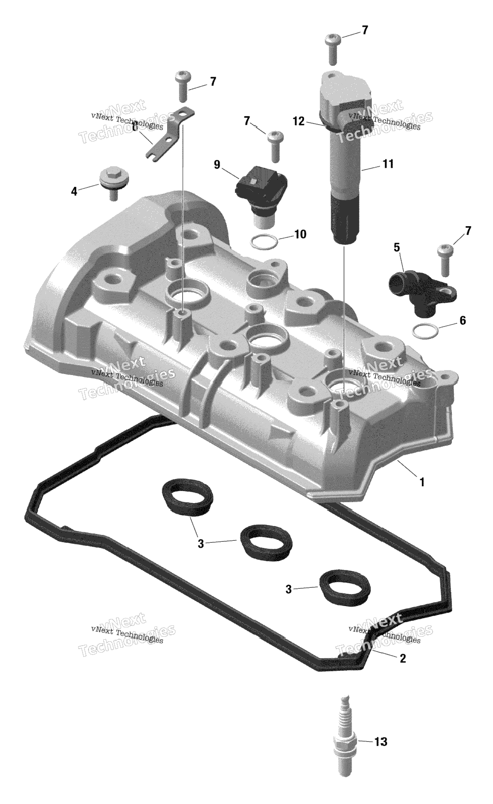 Rotax - Valve Cover - Gti