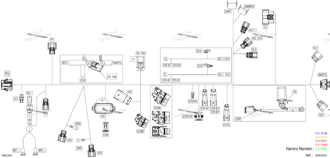 Electric - Main Harness - 515179067