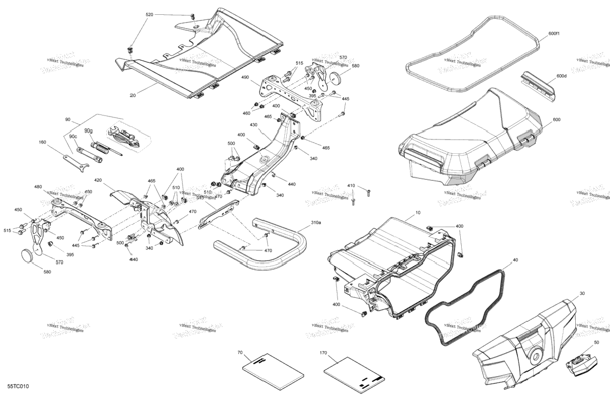 Body - Front Storage Tray