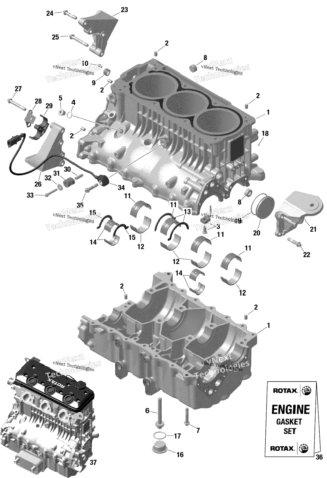 Rotax - Crankcase